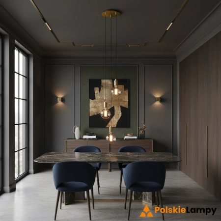 Lampa wisząca SKY 3L Okrągła Złota 106333 - Markslojd