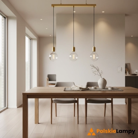 Lampa nad stół skandynawska wisząca SKY Brass 106335 - Markslojd