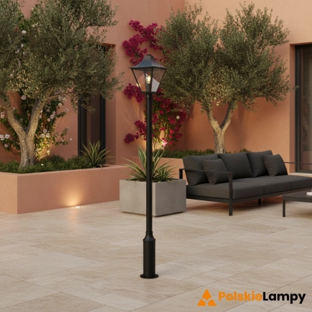 Latarnia ogrodowa GARDEN 24 POSTLAMP 1L BLACK H 225CM 108171 - Markslojd