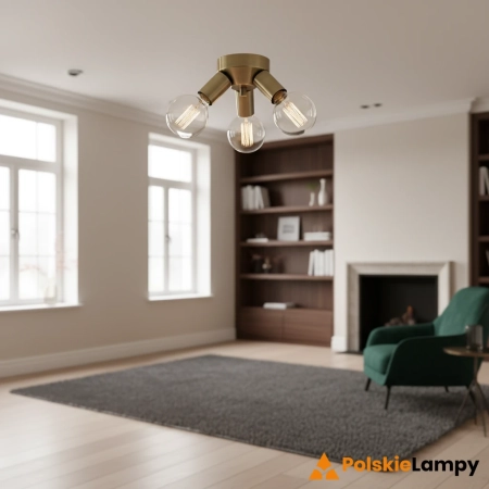Lampa sufitowa MAZZO Mosiądz 108550 – Markslojd