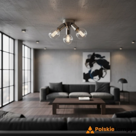 Lampa sufitowa MAZZO Srebrna 108551 – Markslojd