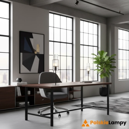 Lampa stołowa TUBO Czarna 108555 – Markslojd