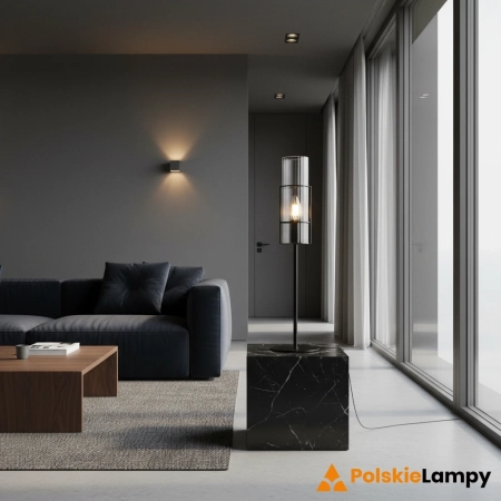 Lampa stołowa TUBO Czarna 108557– Markslojd
