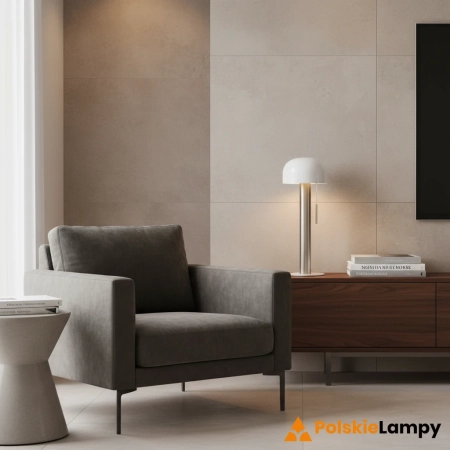 Lampa stołowa COSTA Srebrna 108577 – Markslojd