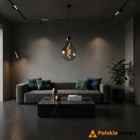 Duża żarówka PEAR Bulb E27 4W Soft LED 168 Smoke 108721 - Markslojd