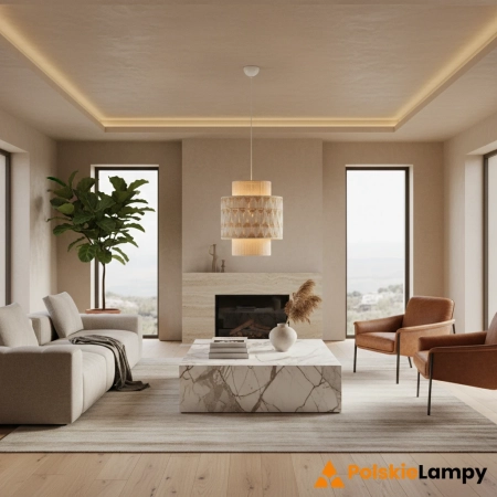 Lampa wisząca ANO 1L Beige/Nougat 108824 - Markslojd