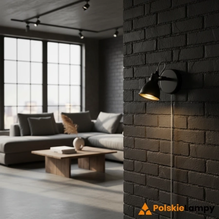 Kinkiet MION 1L Matt Black 108846 - Markslojd