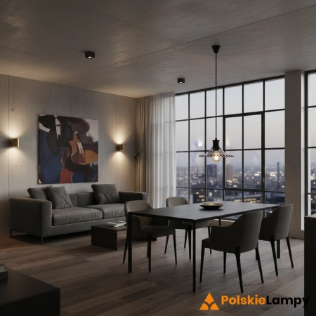 Lampa wisząca NOVIA 1L Black/Smoke 108854 - Markslojd