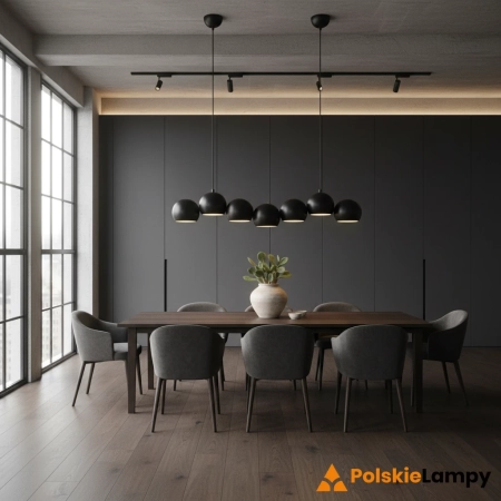 Lampa wisząca CUPOLO 7L Sand Black 108860 - Markslojd