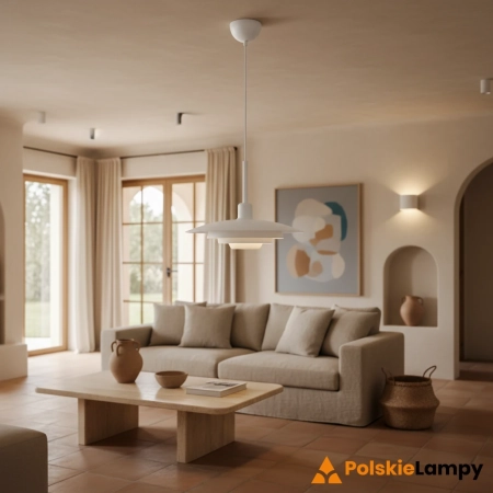 Lampa wisząca PINY 1L 35cm White 108874 - Markslojd