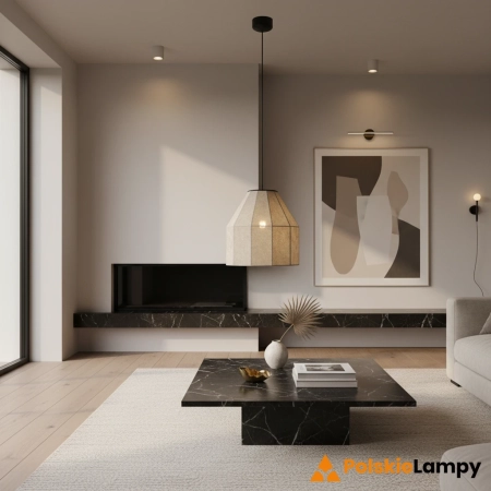 Lampa wisząca AIKO 1L Beige/Black 108956 - Markslojd