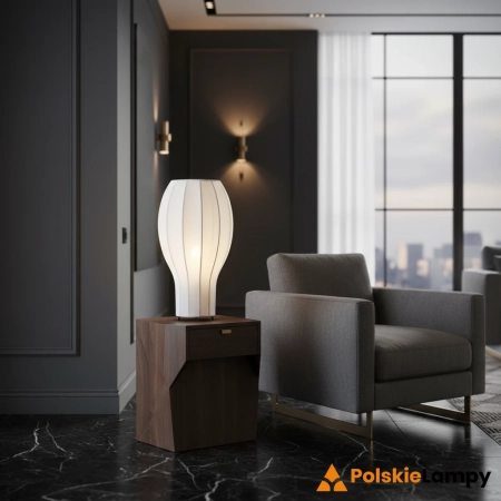 Lampa stołowa GLOBO 1L White/Black 108959 - Markslojd