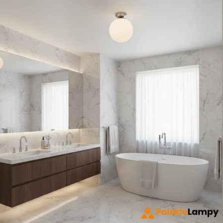 Lampa sufitowa STINTINO 1L White/Satin Nickel IP44 109024 - Markslojd