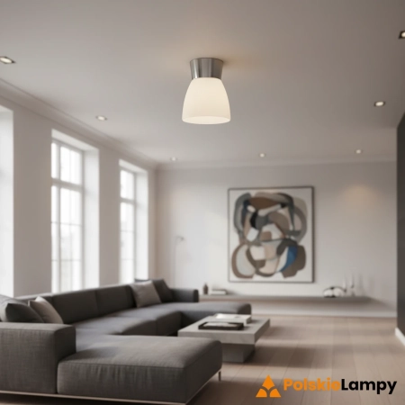 Lampa sufitowa NERJA 1L White/Steel 109026 - Markslojd