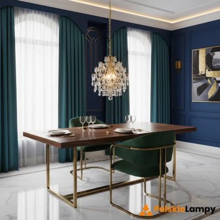 Lampa kryształowa wisząca ROSENDAL 3L Złoty/MC 100524 - Markslojd