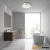Plafon nowoczesny TABY LED IP44 Chrom/Biały 105621 - Markslojd