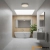 Plafon nowoczesny MOON 28 LED Alu/Biały 105958 - Markslojd