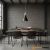 Lampa loft wisząca ZIP pendant clear glass/black lether 106805 - Markslojd