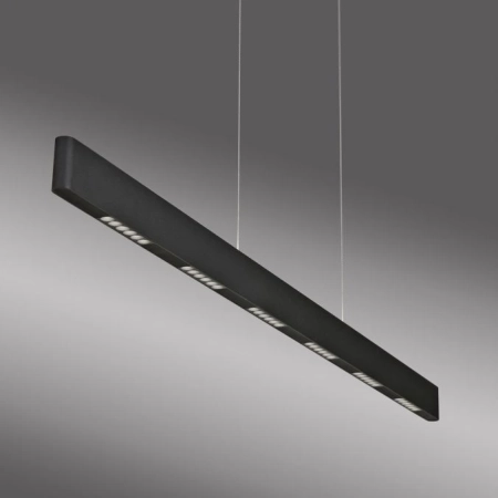 Lampa wisząca czarna podłużna nad stół na pilota Q-STRETTO 2687-18 - Paul Neuhaus