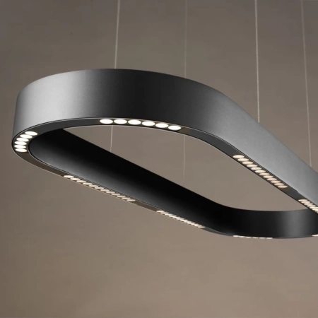 Lampa wisząca czarna na pilota nad stół Q-STRETTO 2688-18 - Paul Neuhaus