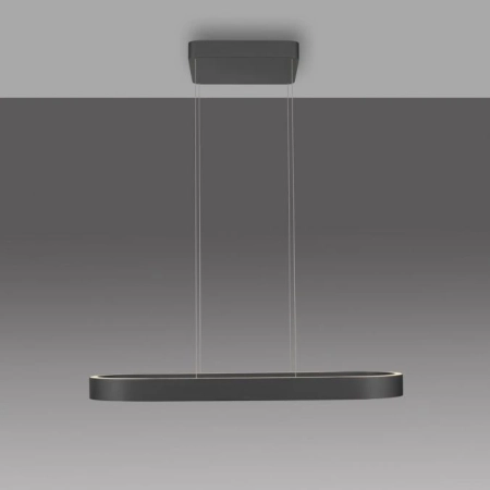 Lampa wisząca czarna na pilota nad stół Q-STRETTO 2688-18 - Paul Neuhaus
