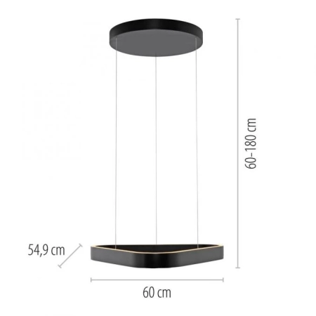 Lampa wisząca do salonu LED na pilota Q-STRETTO 2690-18 - Paul Neuhaus