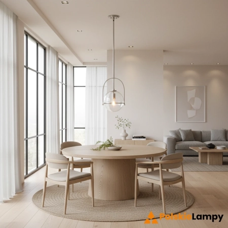 Lampa wisząca nowoczesna SOMERSET QN-SOMERSET-P-C-BN - Quintiesse