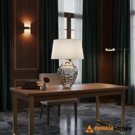 Lampa stołowa Samara przydymione szkło QN-SAMARA-TL-SMK - Quintiesse