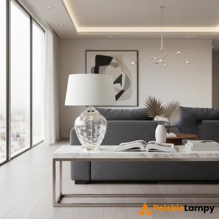 Lampa stołowa Samara bezbarwne szkło QN-SAMARA-TL-CLR - Quintiesse