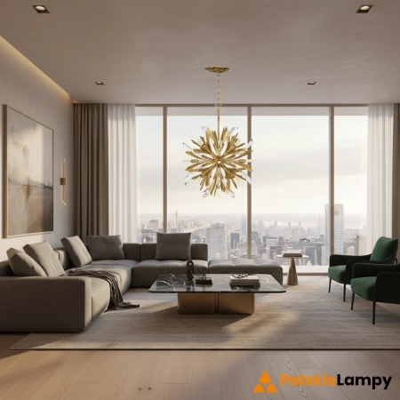 Lampa stylowa wisząca Vida oksydowane złoto QN-VIDA-13P-S - Quintiesse