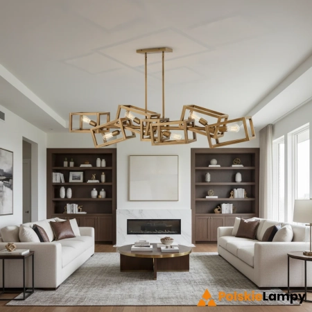 Lampa stylowa wisząca Ensemble szczotkowany brąz QN-ENSEMBLE6-BB - Quintiesse