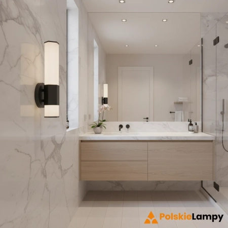 Kinkiet łazienkowy FACET QN-FACET-LED1-BK-BATH - Quintiesse