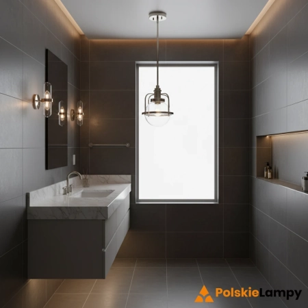 Lampa loft wisząca do łazienki TRIOCENT QN-TRIOCENT-P-PN - Quintiesse