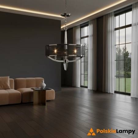 Lampa Hampton wisząca Ascher polerowany nikiel QN-ASCHER-3P - Quintiesse