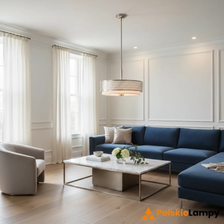 Lampa Hampton wisząca/ półplafon Jules szczotkowany nikiel QN-JULES-3P-BN - Quintiesse