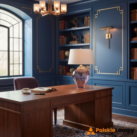 Lampa stołowa Samara śliwkowa QN-SAMARA-TL-LRG-PLM - Quintiesse