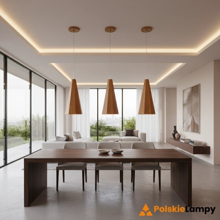 Lampa wisząca Angular QN-ANGULAR-P-S-TEAK - Quintiesse