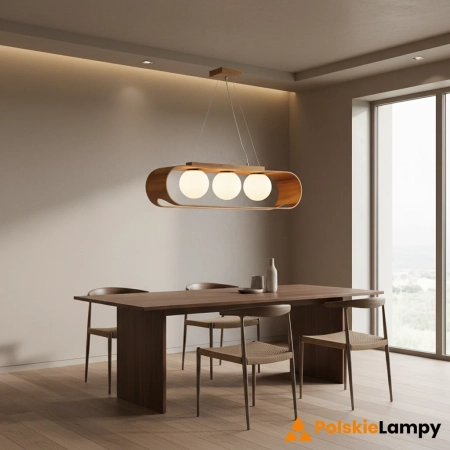 Lampa wisząca Sfera - 3 źródła światła QN-SFERA-3P-TEAK - Quintiesse