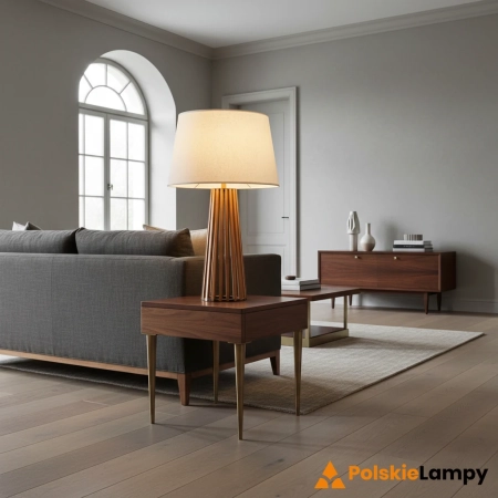 Lampa stołowa Slatted QN-SLATTED-TL-TEAK - Quintiesse