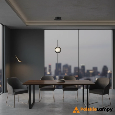 Lampa wisząca Barletta QN-BARLETTA-1P-BK - Quintiesse