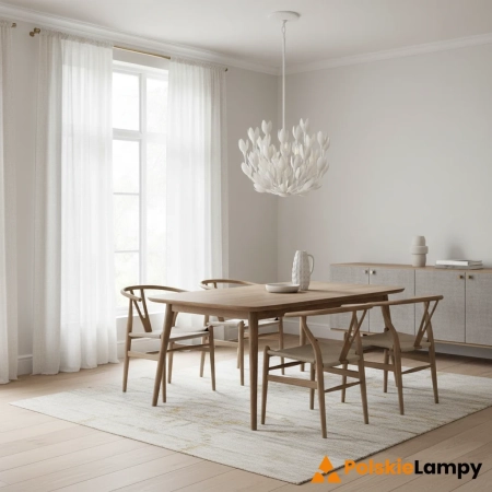 Lampa wisząca metalowa biała 3-punktowa QN-FLORA3-WHT z serii Flora