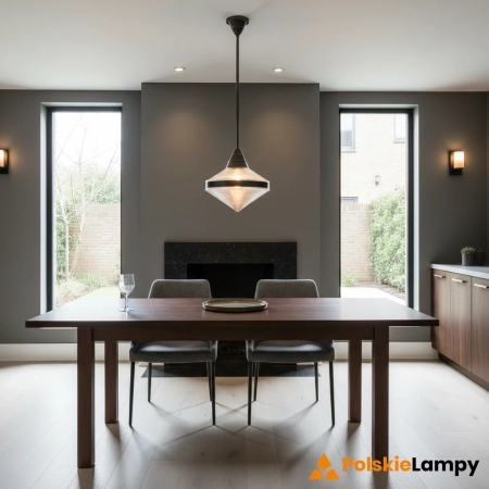 Lampa wisząca metalowa czarno-brązowa 34cm QN-WILLARD-P-UBZ-PG z serii WILLARD