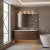 Kinkiet designerski Keynes polerowany chrom QN-KEYNES4-BATH - Quintiesse