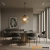 Lampa wisząca metalowa brązowa ze szkłem 61cm QN-MADDOX-P-M-BK-CAM z serii MADDOX
