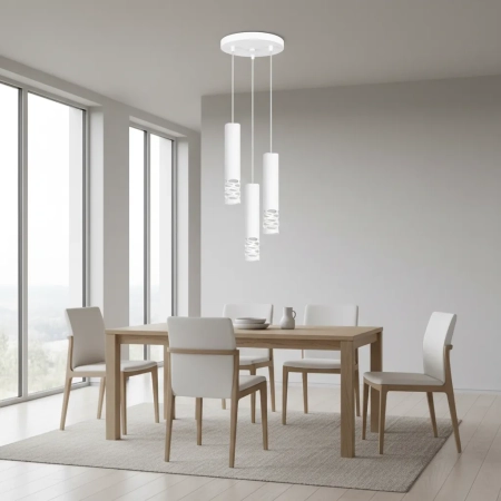Lampa wisząca LIRO 3P biały SL.1694 - Sollux