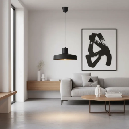 Lampa wisząca BILO czarna SL.1703 - Sollux
