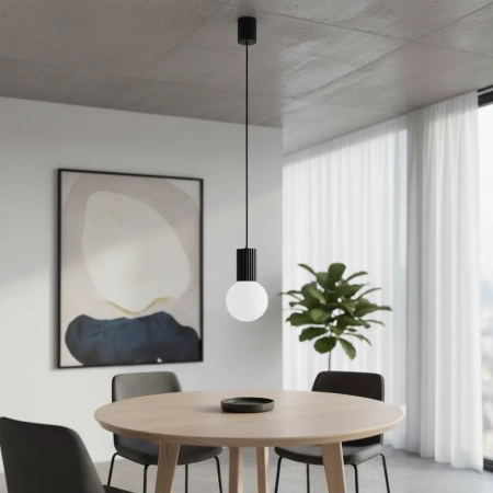 Lampa wisząca HALO 1 czarna SL.1714 - Sollux