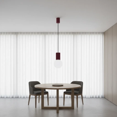 Lampa wisząca HALO 1 burgund SL.1749 - Sollux