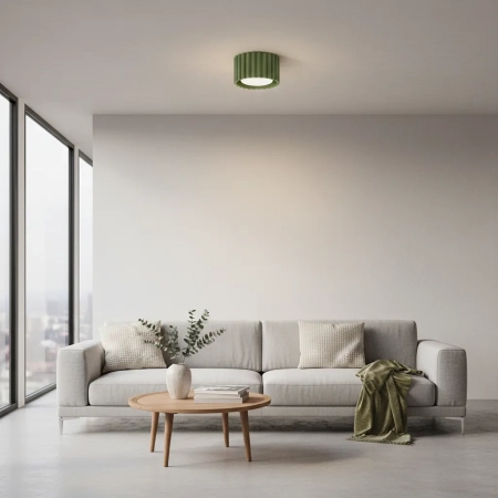 Plafon AURA 1 zielony oliwkowy GX53 SL.1797 - Sollux