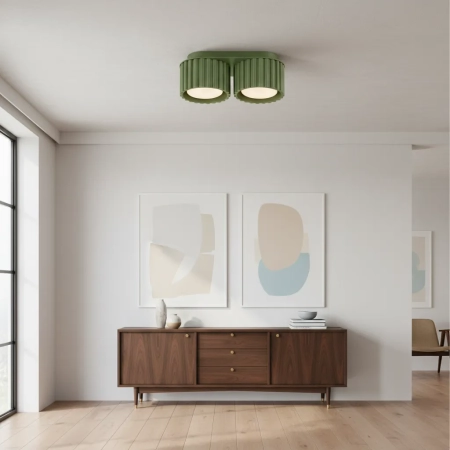 Plafon AURA 2 zielony oliwkowy GX53 SL.1798 - Sollux